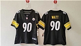 Women's Pittsburgh Steelers #90 T. J. Watt F.U.S.E. Black Vapor Football Stitched Jersey(Run Small),baseball caps,new era cap wholesale,wholesale hats