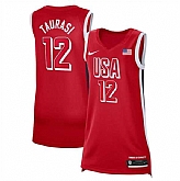 Women's USA Basketball #12 Diana Taurasi Red 2024 Swingman Stitched Jersey,baseball caps,new era cap wholesale,wholesale hats