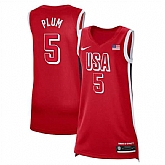 Women's USA Basketball #5 Kelsey Plum Red 2024 Swingman Stitched Jersey,baseball caps,new era cap wholesale,wholesale hats