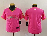 Youth San Diego Padres Blank Pink Fashion Baseball Jersey,baseball caps,new era cap wholesale,wholesale hats