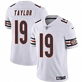 Men & Women & Youth Chicago Bears #19 Tory Taylor White Vapor Football Stitched Jersey,baseball caps,new era cap wholesale,wholesale hats