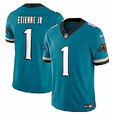 Men & Women & Youth Jacksonville Jaguars #1 Travis Etienne JR Teal 2024 F.U.S.E. Prowler Throwback Vapor Limited Football Stitched Jersey,baseball caps,new era cap wholesale,wholesale hats