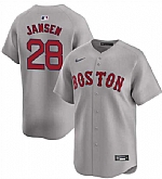 Men's Boston Red Sox #28 Danny Jansen Gray 2024 Away Limited Stitched Baseball Jersey Dzhi,baseball caps,new era cap wholesale,wholesale hats