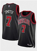 Men's Chicago Bulls #7 Jalen Smith Black 2024 Draft Statement Edition Stitched Basketball Jersey Dzhi,baseball caps,new era cap wholesale,wholesale hats