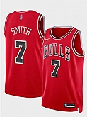 Men's Chicago Bulls #7 Jalen Smith Red 2024 Icon Edition Stitched Basketball Jersey Dzhi,baseball caps,new era cap wholesale,wholesale hats