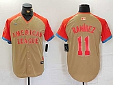 Men's Cleveland Guardians #11 Jose Ramirez Cream 2024 All Star Limited Stitched Jersey,baseball caps,new era cap wholesale,wholesale hats