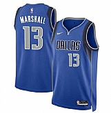 Men's Dallas Mavericks #13 Naji Marshall Blue 2024 Icon Edition Stitched Basketball Jersey Dzhi,baseball caps,new era cap wholesale,wholesale hats