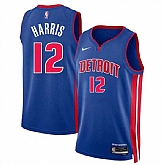 Men's Detroit Pistons #12 Tobias Harris Blue 2024 Icon Edition Stitched Jersey Dzhi,baseball caps,new era cap wholesale,wholesale hats