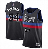 Men's Detroit Pistons #34 Bobi Klintman Black 2024 Statement Edition Stitched Jersey Dzhi,baseball caps,new era cap wholesale,wholesale hats