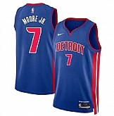 Men's Detroit Pistons #7 Wendell Moore Jr Blue 2024 Icon Edition Stitched Jersey Dzhi,baseball caps,new era cap wholesale,wholesale hats