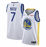 Men's Golden State Warriors #7 Buddy Hield White Association Edition Swingman Stitched Basketball Jersey Dzhi,baseball caps,new era cap wholesale,wholesale hats