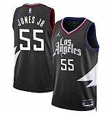 Men's Los Angeles Clippers #55 Derrick Jones Jr Black Statement Edition Stitched Jersey Dzhi,baseball caps,new era cap wholesale,wholesale hats