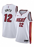 Men's Miami Heat #12 Dru Smith White 2024 Association Edition Stitched Basketball Jersey Dzhi,baseball caps,new era cap wholesale,wholesale hats