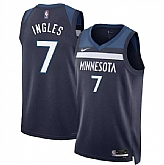 Men's Minnesota Timberwolves #7 Joe Ingles 2024 Icon Edition navy 75th Anniversary Swingman Stitched Jersey Dzhi,baseball caps,new era cap wholesale,wholesale hats