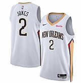 Men's New Orleans Pelicans #2 Herb Jones White 2024 Association Edition Stitched Basketball Jersey Dzhi,baseball caps,new era cap wholesale,wholesale hats