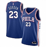 Men's Philadelphia 76ers #23 Eric Gordon Royal Icon Edition Stitched Jersey Dzhi,baseball caps,new era cap wholesale,wholesale hats