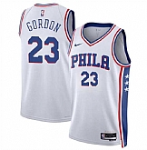 Men's Philadelphia 76ers #23 Eric Gordon White Association Edition Stitched Jersey Dzhi,baseball caps,new era cap wholesale,wholesale hats