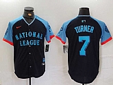 Men's Philadelphia Phillies #7 Trea Turner Navy 2024 All Star Limited Stitched Jersey,baseball caps,new era cap wholesale,wholesale hats