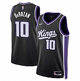 Men's Sacramento Kings #10 DeMar DeRozan Black Icon Edition Swingman Stitched Basketball Jersey Dzhi,baseball caps,new era cap wholesale,wholesale hats