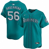 Men's Seattle Mariners #56 Randy Arozarena Aqua Alternate Limited Stitched jersey Dzhi,baseball caps,new era cap wholesale,wholesale hats