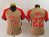 Youth New York Yankees #22 Juan Soto Number Cream 2024 All Star Limited Stitched Jersey,baseball caps,new era cap wholesale,wholesale hats