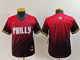 Youth Philadelphia Phillies Blank Red 2024 City Connect Limited Jersey,baseball caps,new era cap wholesale,wholesale hats