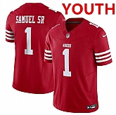 Youth San Francisco 49ers #1 Deebo Samuel Red 2024 F.U.S.E. Vapor Untouchable Limited Football Stitched Jersey Dzhi,baseball caps,new era cap wholesale,wholesale hats