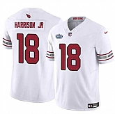 Men & Women & Youth Arizona Cardinals #18 Marvin Harrison Jr White 2024 With Draft Patch F.U.S.E. Vapor Untouchable Limited Stitched Jersey,baseball caps,new era cap wholesale,wholesale hats