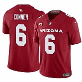 Men & Women & Youth Arizona Cardinals #6 James Conner Red 2024 F.U.S.E. With 3-Star C Patch Vapor Untouchable Limited Stitched Jersey,baseball caps,new era cap wholesale,wholesale hats