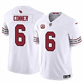 Men & Women & Youth Arizona Cardinals #6 James Conner White 2024 F.U.S.E. With 3-Star C Patch Vapor Untouchable Limited Stitched Jersey,baseball caps,new era cap wholesale,wholesale hats