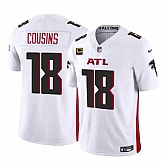 Men & Women & Youth Atlanta Falcons #18 Kirk Cousins White 2024 F.U.S.E With 4-Star C Patch Vapor Untouchable Limited Stitched Jersey,baseball caps,new era cap wholesale,wholesale hats