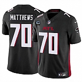 Men & Women & Youth Atlanta Falcons #70 Jake Matthews Black 2024 F.U.S.E With 4-Star C Patch Vapor Untouchable Limited Stitched Jersey,baseball caps,new era cap wholesale,wholesale hats