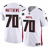 Men & Women & Youth Atlanta Falcons #70 Jake Matthews White 2024 F.U.S.E With 4-Star C Patch Vapor Untouchable Limited Stitched Jersey,baseball caps,new era cap wholesale,wholesale hats