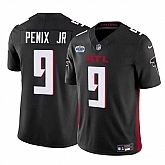 Men & Women & Youth Atlanta Falcons #9 Michael Penix Jr Black 2024 With Draft Patch F.U.S.E Vapor Untouchable Limited Stitched Jersey,baseball caps,new era cap wholesale,wholesale hats