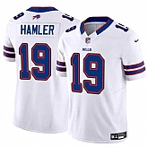 Men & Women & Youth Buffalo Bills #19 KJ Hamler White 2024 F.U.S.E. Vapor Untouchable Limited Stitched Jersey,baseball caps,new era cap wholesale,wholesale hats