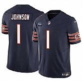 Men & Women & Youth Chicago Bears #1 Jaylon Johnson Navy 2024 F.U.S.E. With 1-star C Patch Vapor Untouchable Limited Stitched Jersey,baseball caps,new era cap wholesale,wholesale hats