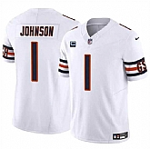 Men & Women & Youth Chicago Bears #1 Jaylon Johnson White 2024 F.U.S.E. With 1-star C Patch Vapor Untouchable Limited Stitched Jersey,baseball caps,new era cap wholesale,wholesale hats