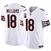 Men & Women & Youth Chicago Bears #18 Caleb Williams White 2024 F.U.S.E. With Draft Patch And 1-star C Patch Vapor Stitched Jersey,baseball caps,new era cap wholesale,wholesale hats