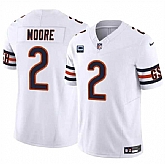 Men & Women & Youth Chicago Bears #2 DJ Moore White 2024 F.U.S.E. With 1-star C Patch Vapor Untouchable Limited Stitched Jersey,baseball caps,new era cap wholesale,wholesale hats