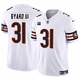 Men & Women & Youth Chicago Bears #31 Kevin Byard III White 2024 F.U.S.E. With 1-star C Patch Vapor Untouchable Limited Stitched Jersey,baseball caps,new era cap wholesale,wholesale hats