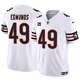 Men & Women & Youth Chicago Bears #49 Tremaine Edmunds White 2024 F.U.S.E. With 2-star C Patch Vapor Untouchable Limited Stitched Jersey,baseball caps,new era cap wholesale,wholesale hats