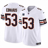 Men & Women & Youth Chicago Bears #53 T.J. Edwards White 2024 F.U.S.E. With 1-star C Patch Vapor Untouchable Limited Stitched Jersey,baseball caps,new era cap wholesale,wholesale hats