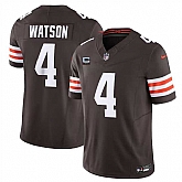 Men & Women & Youth Cleveland Browns #4 Deshaun Watson Brown 2024 F.U.S.E. With 2-Star C Patch Vapor Untouchable Limited Stitched Jersey,baseball caps,new era cap wholesale,wholesale hats