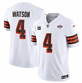 Men & Women & Youth Cleveland Browns #4 Deshaun Watson White 2024 F.U.S.E. With 2-Star C Patch 1946 Collection Vapor Untouchable Limited Stitched Jersey,baseball caps,new era cap wholesale,wholesale hats