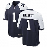 Men & Women & Youth Dallas Cowboys #1 Jalen Tolbert Thanksgiving Blue Vapor Limited Jersey,baseball caps,new era cap wholesale,wholesale hats