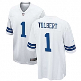 Men & Women & Youth Dallas Cowboys #1 Jalen Tolbert White Vapor Limited Jersey,baseball caps,new era cap wholesale,wholesale hats