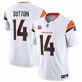 Men & Women & Youth Denver Broncos #14 Courtland Sutton White 2024 F.U.S.E. With 4-Star C Patch Vapor Limited Stitched Jersey,baseball caps,new era cap wholesale,wholesale hats