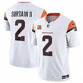 Men & Women & Youth Denver Broncos #2 Pat Surtain II White 2024 F.U.S.E. Wit 1-Star C Patch Vapor Limited Stitched Jersey,baseball caps,new era cap wholesale,wholesale hats