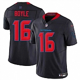 Men & Women & Youth Houston Texans #16 Tim Boyle Navy 2024 2nd Alternate F.U.S.E Vapor Stitched Jersey,baseball caps,new era cap wholesale,wholesale hats