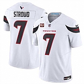 Men & Women & Youth Houston Texans #7 C.J. Stroud White 2024 Vapor F.U.S.E. With 2-Star C Patch Limited Stitched Jersey,baseball caps,new era cap wholesale,wholesale hats